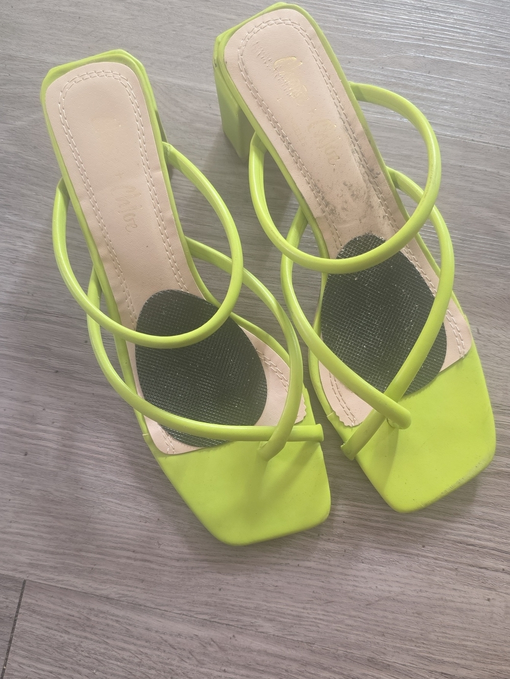 CHASE & CHLOE Strappy Block Heel Sandals - Women